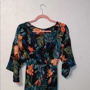 Forever 21 Floral Jumpsuit